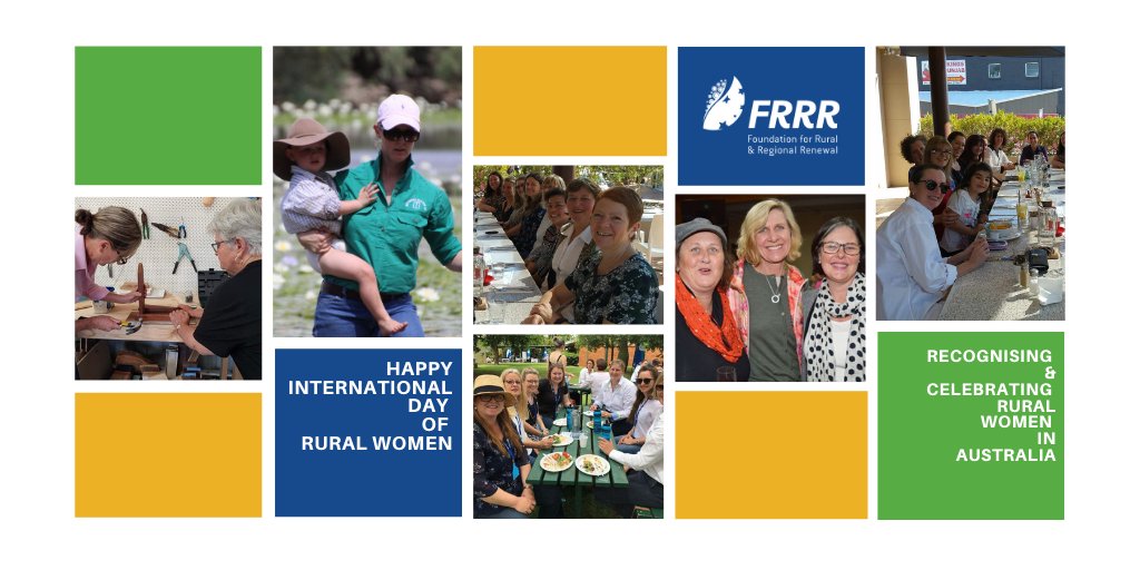 CELEBRATE: Today is International Day of Rural Women 🎉 

We acknowledge &amp; celebrate the vital contribution that women play in strengthening &amp; enhancing the resilience &amp; vibrancy of rural communities right across Australia.

#HatsOffToRuralWomen

#RuralWomen #RuralWomensDay