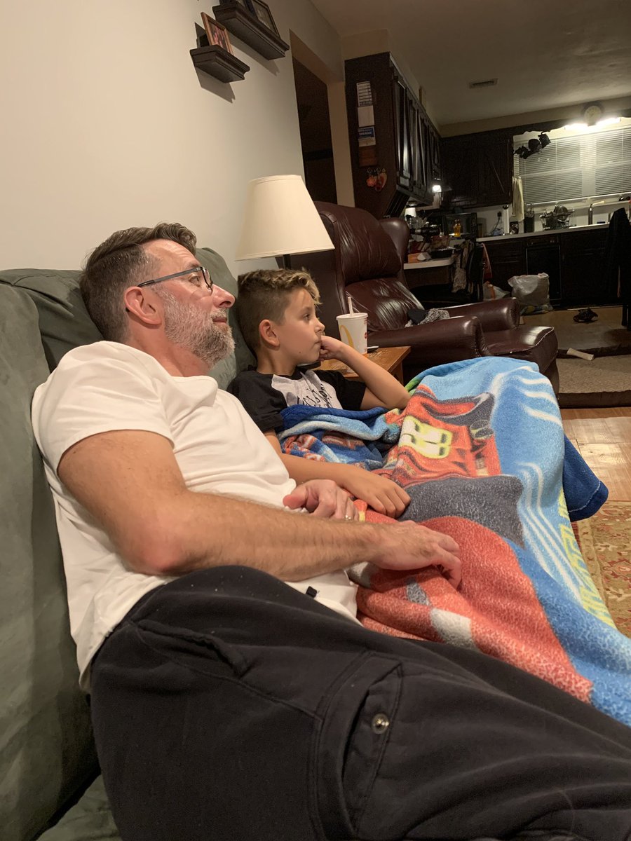 Shane Moreland snuggling up and spending quality family time on #familyconnectnight! <a href="/SachemSchools/">Sachem Schools</a> <a href="/LipaniPrincipal/">Principal Lipani</a>