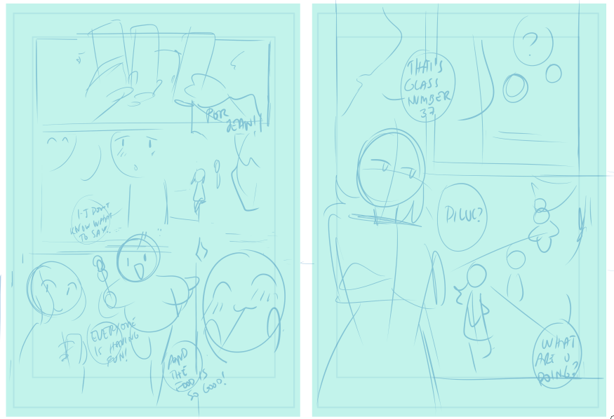Gonna do a genshin impact mini comic for practice. 

Look at those weird linessss 