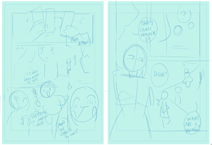 Gonna do a genshin impact mini comic for practice. 

Look at those weird linessss 