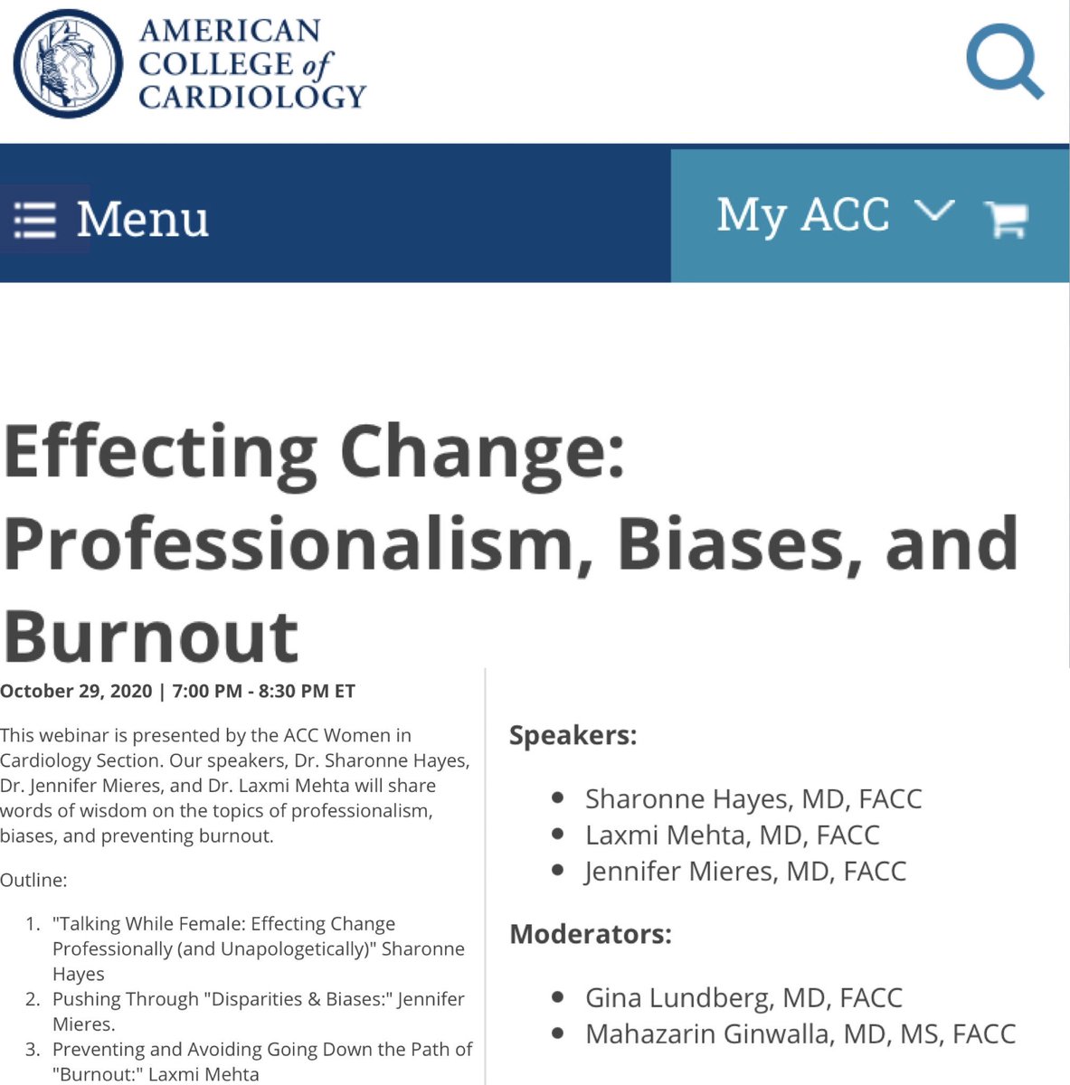 biljana_parapid's tweet photo. @marybyrnes_ @SharonneHayes @DrLaxmiMehta @DrJMieres @gina_lundberg @MahazarinG @DrToniyaSingh @purviparwani @drbrowncares @avolgman I #Unapologetically invite all #ACCWIC 🌎🌍🌏 2 🖍 4 ⬆️ as we endeavor 2 achieve #EquityBasedMeritocracy 🇺🇸&amp;🌐, we must ⛔️ #bias &amp; prevent #burnout‼️ 😇

@mirvatalasnag @AM_AnagnosMD @ggvela @DBelardoMD @modeldoc @JGrapsa @netta_doc @bcostelloMD @cardioPCImom @ErinMichos @iamritu https://t.co/ef3Mqi8CDa