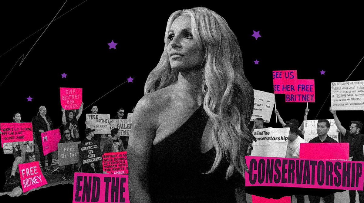 britneybible's tweet photo. BREAKING: Court has granted Britney Spears’ wish to hire her own lawyer. 
She can now finally, after 13 years, hire a lawyer of her own choosing to battle against her conservatorship. #FreeBritney https://t.co/Ez0CdnsL8d