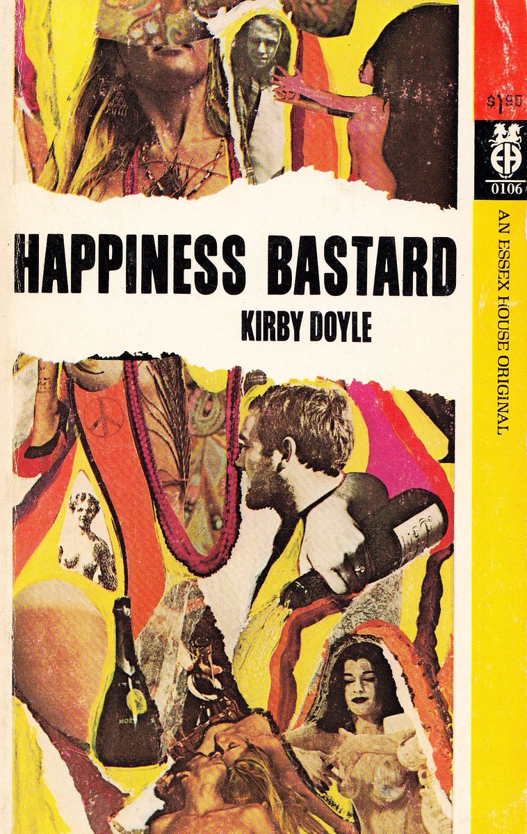 Poet Kirby Doyle had his first novel - Happiness Bastard - published by Essex House. Initially written in 1960 on a continuous roll of paper it was a "romantic fallacy" of beatnik living and drug abuse, though Doyle apparently thought the subsequent editing butchered the story.