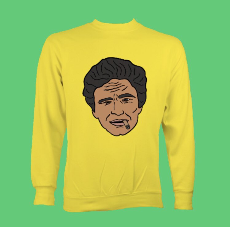 Just one more thing... #columbo sweatshirts launch tomorrow night on Etsy at 7pm BST🇬🇧 as part of the <a href="/indie_roller/">Shop Indie Roller 🌈🥳</a> Indie Wearables festive online market! Shop for this years Christmas prezzies from over 300 indie makers, crafters and designers! #indierollerchristmas🎄💚💛💚