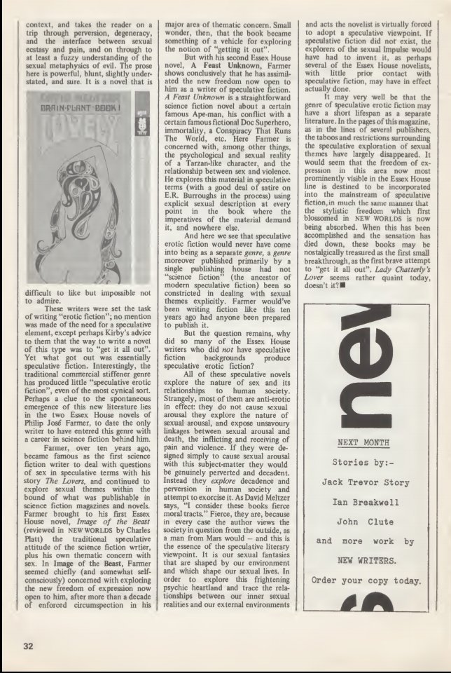 New Worlds magazine also reviewed a number of Essex House publications in its September 1969 edition, which you can read online:  https://archive.org/details/New_Worlds_194_1969-09-10/page/n32