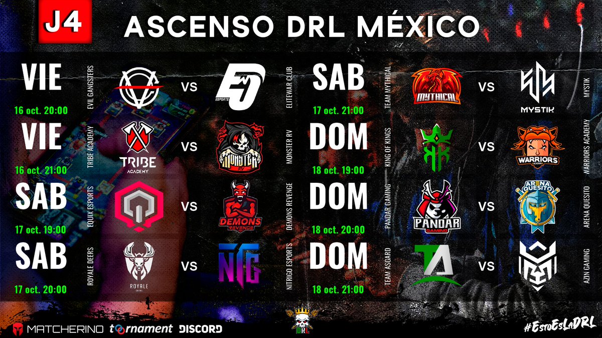 #ClashRoyale • #AscensoDRL

Como siempre, este fin de semana regresamos con la actividad en la liga, se vienen enfrentamientos interesantes, ¿cuales son tus predicciones? 🧐

#EstoEsLaDRL