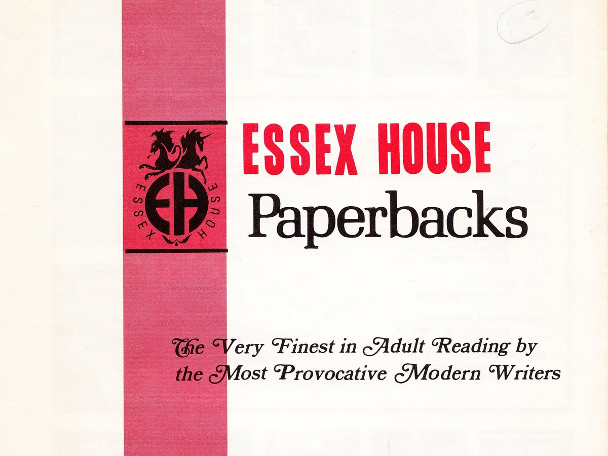 Essex House books are now collectors items, though you may not always enjoy reading them: the counterculture could be crude, bitter and unrepentant! But there are some diamonds in the mine which give an unfiltered insight into the radical '60s world.More stories another time...