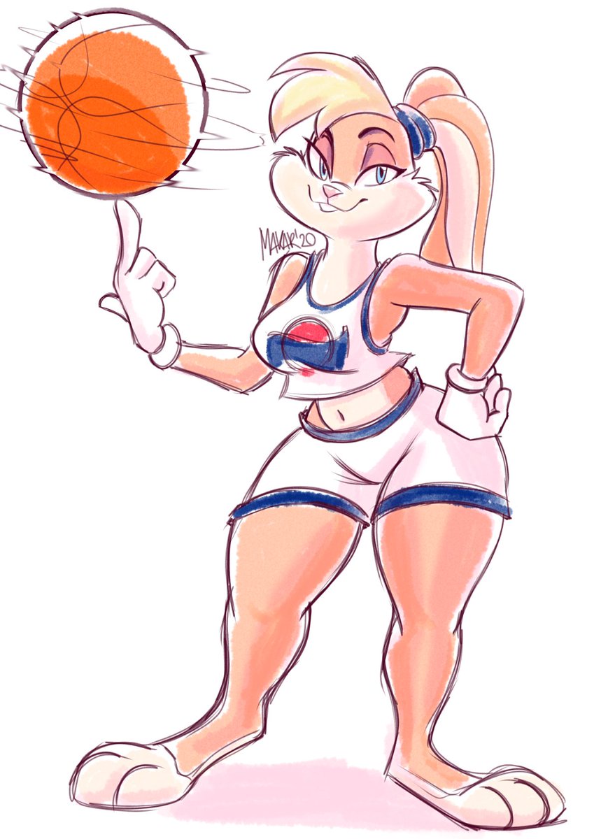Had Space Jam on while I was working and I er…ended up sketching the "...