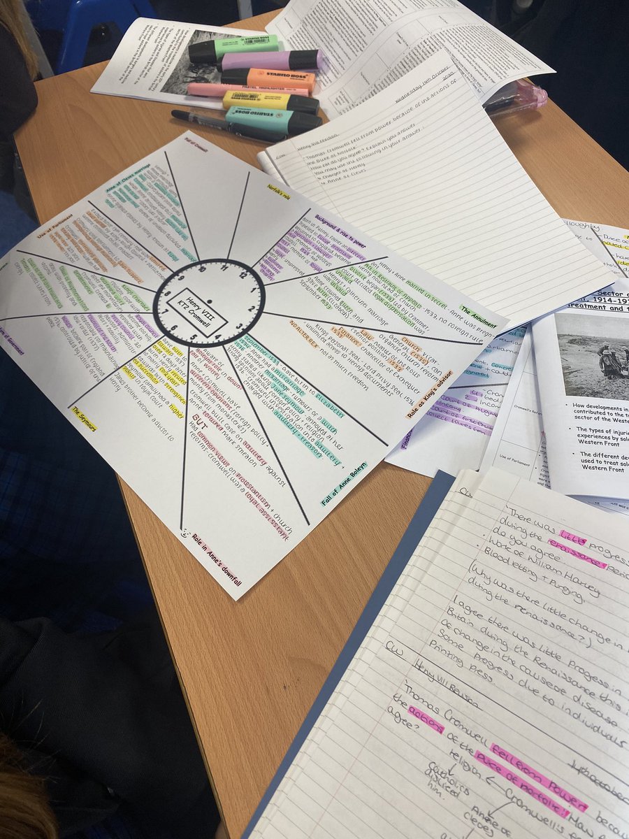 bromforward's tweet photo. Some lovely #revisionclocks being used today in History! #edutwitter #revision https://t.co/YEf7gVx3aD