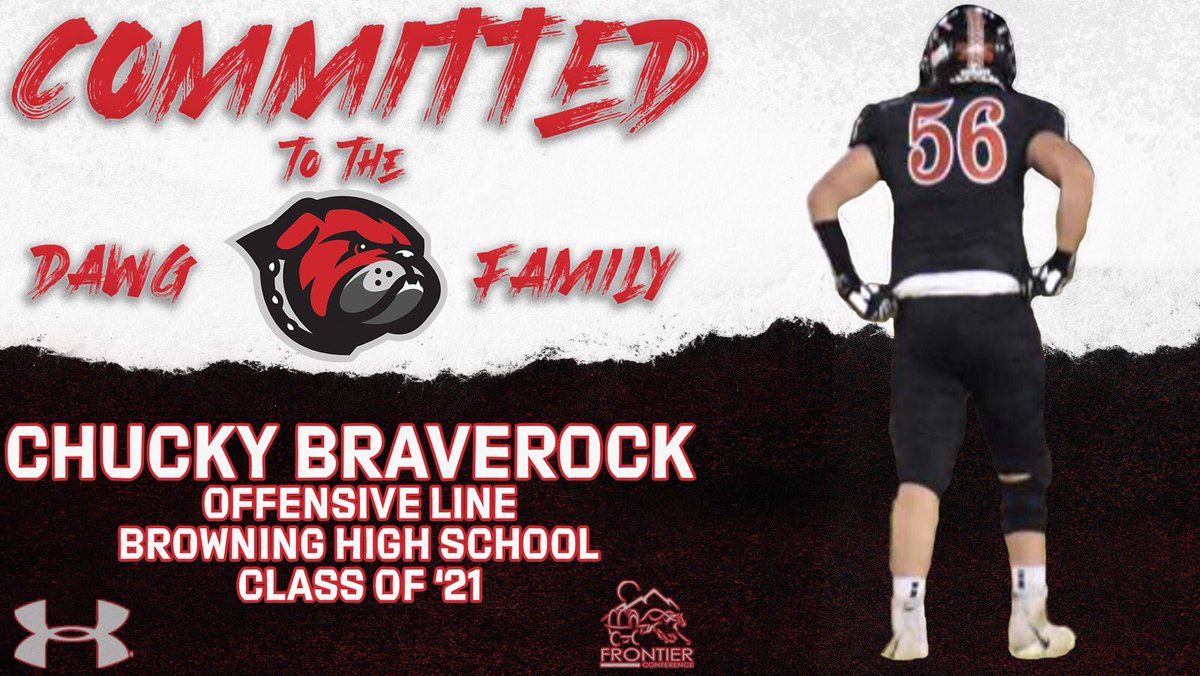 CBraverock's tweet photo. I would like to announce, I will be Committed To the Dawgs🐶 Would like to thank all my Friends, Coaches and Most of all My Family❤️  Go Dawgs Baby!!!🐶😈 #JYD #Dawgs  @UMWFootball @CoachTodd68 @CoachRamsey406 @CoachNourse_UMW https://t.co/SijjkWAZx6