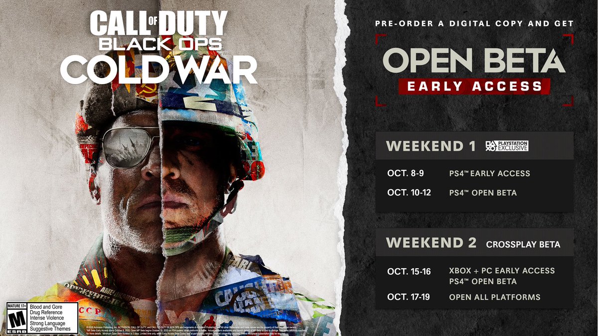 GamebredMatrix's tweet photo. Time for a Giveaway, Thanks to Activision!

I Have 17 Beta Codes for Black Ops Cold War Early Access on PC &amp; Xbox.

To Enter:
1) RT &amp; Like this tweet.
2) Follow Me.
3) Tag a friend.

Note - Winners will be Randomly Chosen Tomorrow.

#CallOfDuty #BlackOpsColdWarBeta #ColdWarBeta https://t.co/xiWENBE1j6
