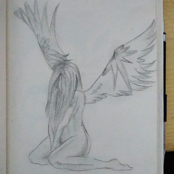 MariaSo80085863's tweet photo. Angel♥️🖤♥️🖤♥️👼🏼♥️🖤♥️🖤♥️(End/M/Bg) 
#drawing #drawn #art #artist #artsy #sketch #sketchbook #ArtistOnTwitter #artistsontwitter #artwork #artshare #drawings #woman #girl #Angel #fallenangel #evolution #coal #coaldrawing #pencil #pencildrawing #grafite #ArtLovers #artistsof2020 https://t.co/CTO9GIfAa3