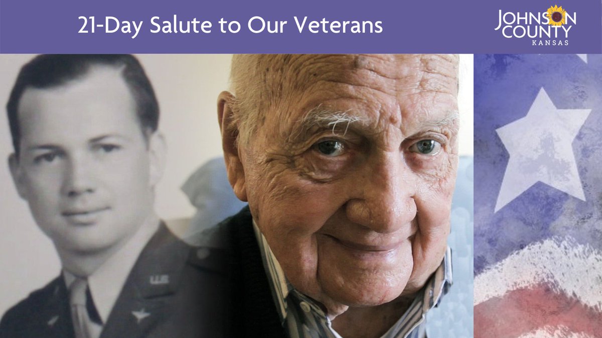 Help us commemorate the 75th anniversary of the end of World War II in 1945. Starting today, we will share each day for the next 21 days (M-F) about living WWII veterans in Johnson County. View profiles of three different vets each day at  https://www.jocogov.org/JoCoHonorsVets   #JoCoHonorsVets