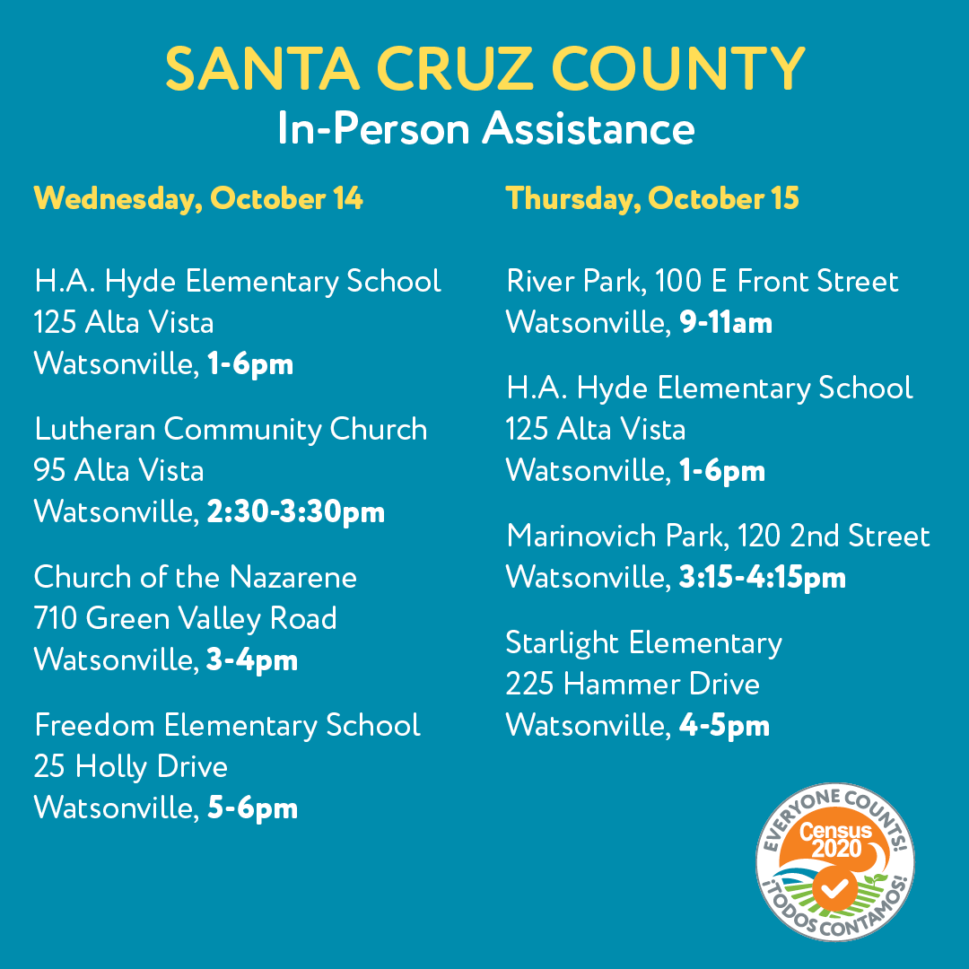 SCCountyCounts's tweet photo. Last chance to receive a free gift when you complete the #2020Census! Our teams will be at these locations today &amp; tomorrow. All social distancing guidelines will be followed. Gifts available while supplies last. Complete the Census online at https://t.co/IEmNmgp2gA. #BeCounted https://t.co/mB8eS2PDTR