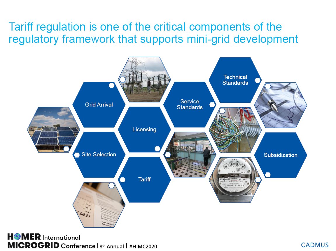 HOMEREnergy's tweet photo. Arthur Abal of the Cadmus Group gives us lesson on the how utility tariffs fit into the microgrid development puzzle and just how much they can effect development. #HIMC2020 https://t.co/tH86ip5WCB