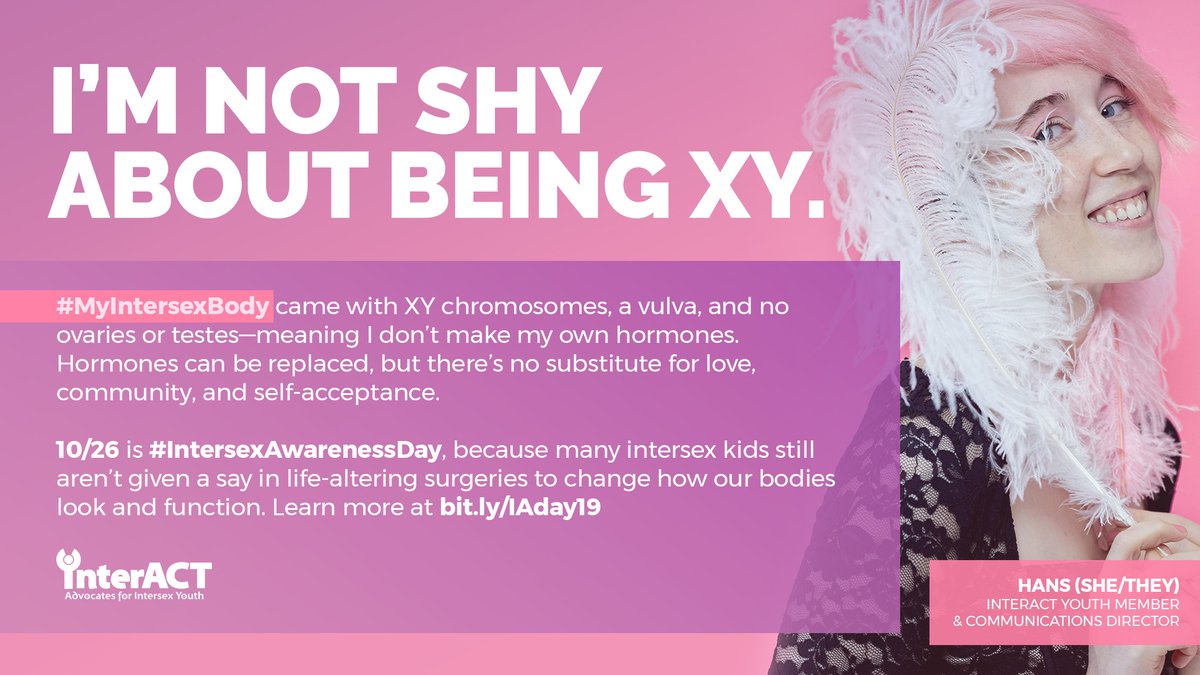 We've got a secret 🤫 !!

And we can't tell you until #IntersexAwarenessDay 😆!! (We're SO excited!!)

ONLY 12 DAYS TO GO to 💜💛🎉 until 26th October

Watch this space everyone!!!

In the meantime, check out <a href="/hiHelloHans/">Hans</a> from <a href="/interACT_adv/">interACT</a>