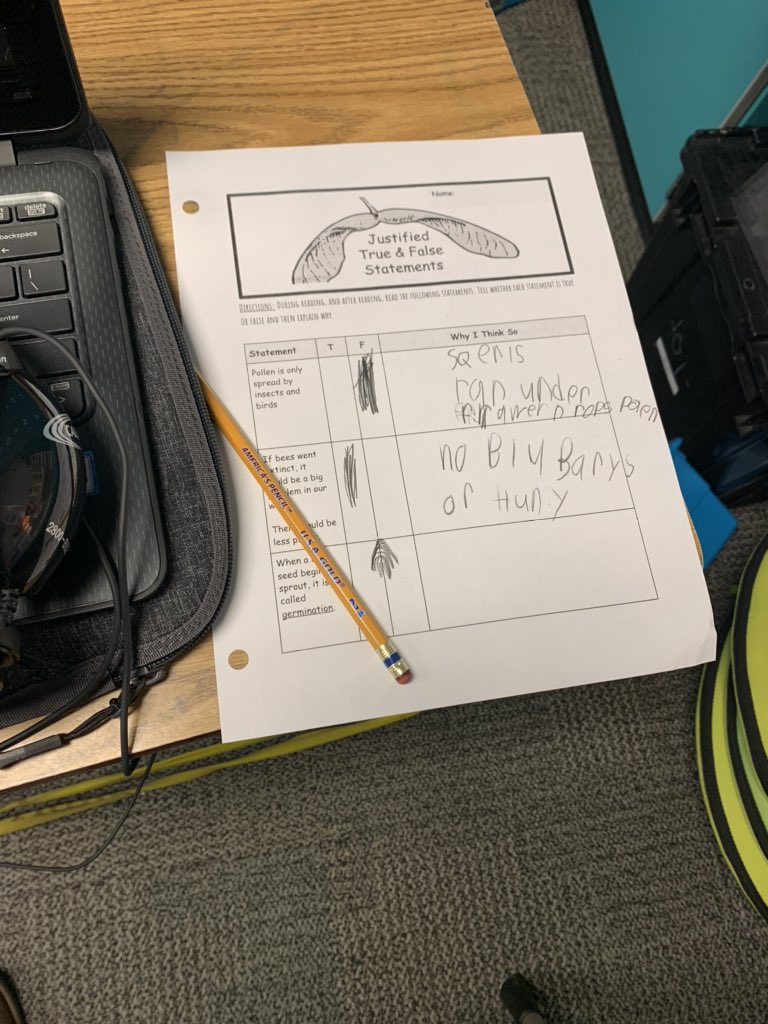 SandersScholars's tweet photo. EXPLAIN- as part of the 5E model, we are focusing on fixing misconceptions.
Today we are differentiating instruction with two “From See To Plant” books. Students are using justified T&F statements to explain their thoughts.
We will also collaborate and revise!
#inquiry #FiveE https://t.co/mqAONUGMyj