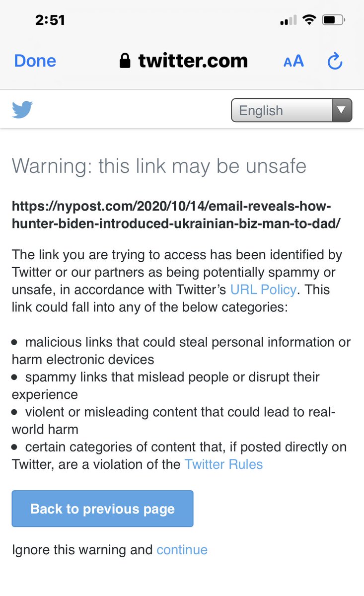 mydogs5's tweet photo. It’s only unsafe for our entire country, you idiot twits at Twitter! #stopcensoring #twittercensorstruth #twittersucks #HunterBidenEmails #hunterbidenbong #joebidenlies https://t.co/fuuFBroSYx