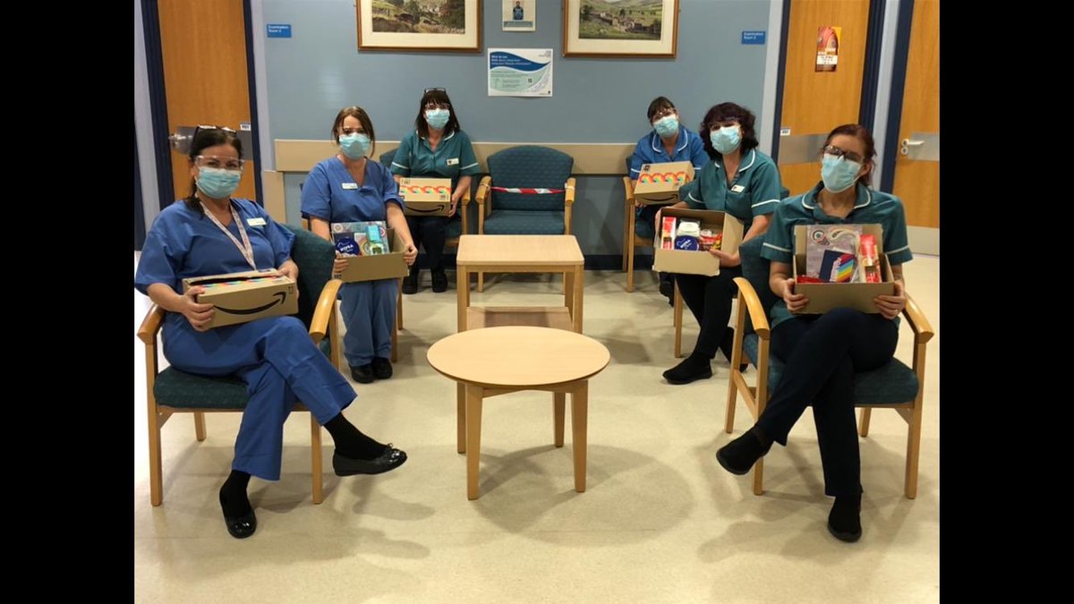 Outpatientswha1's tweet photo. Thank you very much @AmazonUK and @Leeds_Cares for our wellbeing goody boxes from all of us at @Outpatientswha1 @Wharfedale_Hosp @LeedsHospitals #rainbowsofhope what a lovely treat. 🌈🎁🌈🎁🌈🎁🌈 https://t.co/4lg7jq1p4V