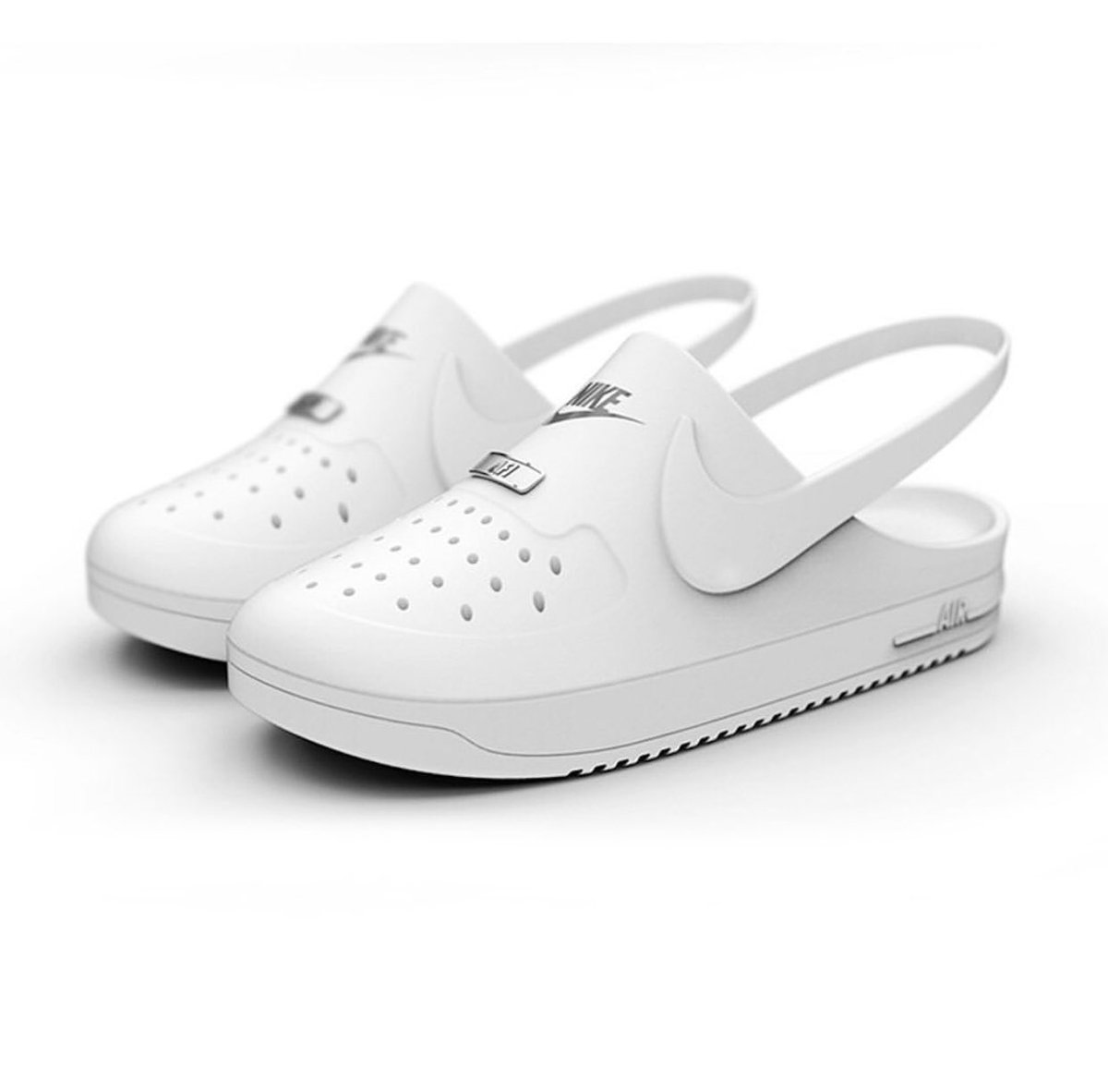 crocs nike air force 1 clog hybrid