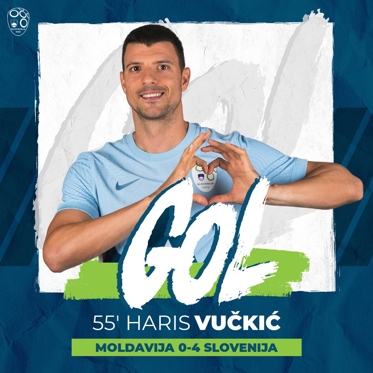 nzs_si's tweet photo. #MDASVN | 0:4 | G⚽️⚽️⚽️⚽️L! Haris Vučkić tudi v drugo natančen z enajstih metrov!
#SrceBije | #NationsLeague https://t.co/ojxh4v214B