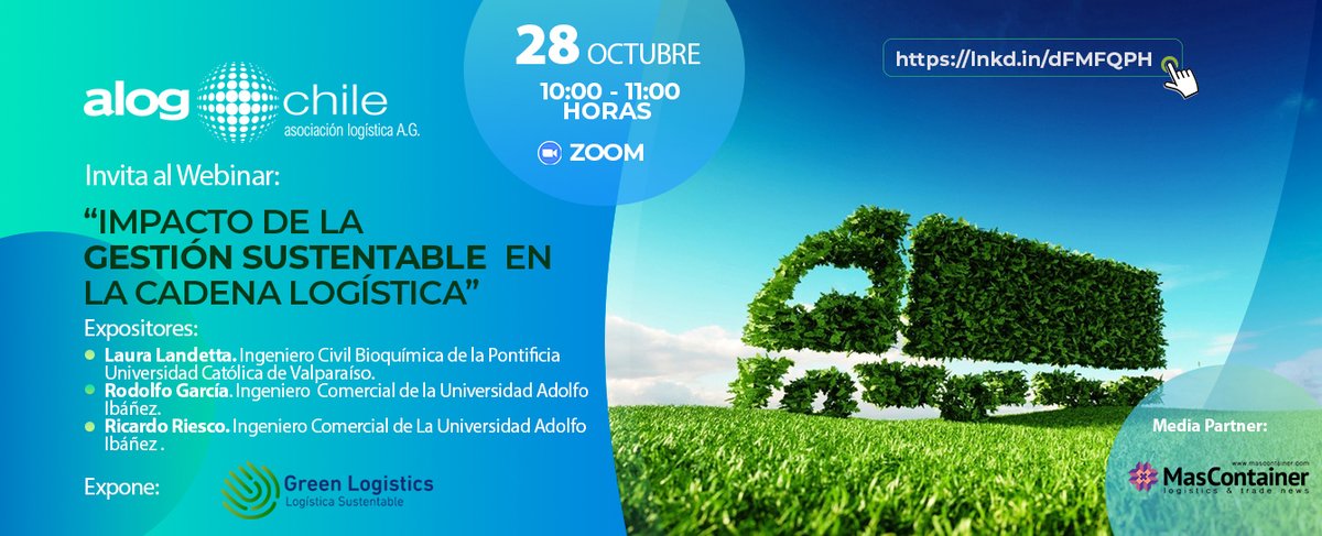 Este 28 de OCTUBRE - Descubre cómo gestionar tu operación para ser más sustentable y amigable con el medioambiente. únete a nuestro Webinar Gratis!!! aquí: us02web.zoom.us/j/87088456659?…
