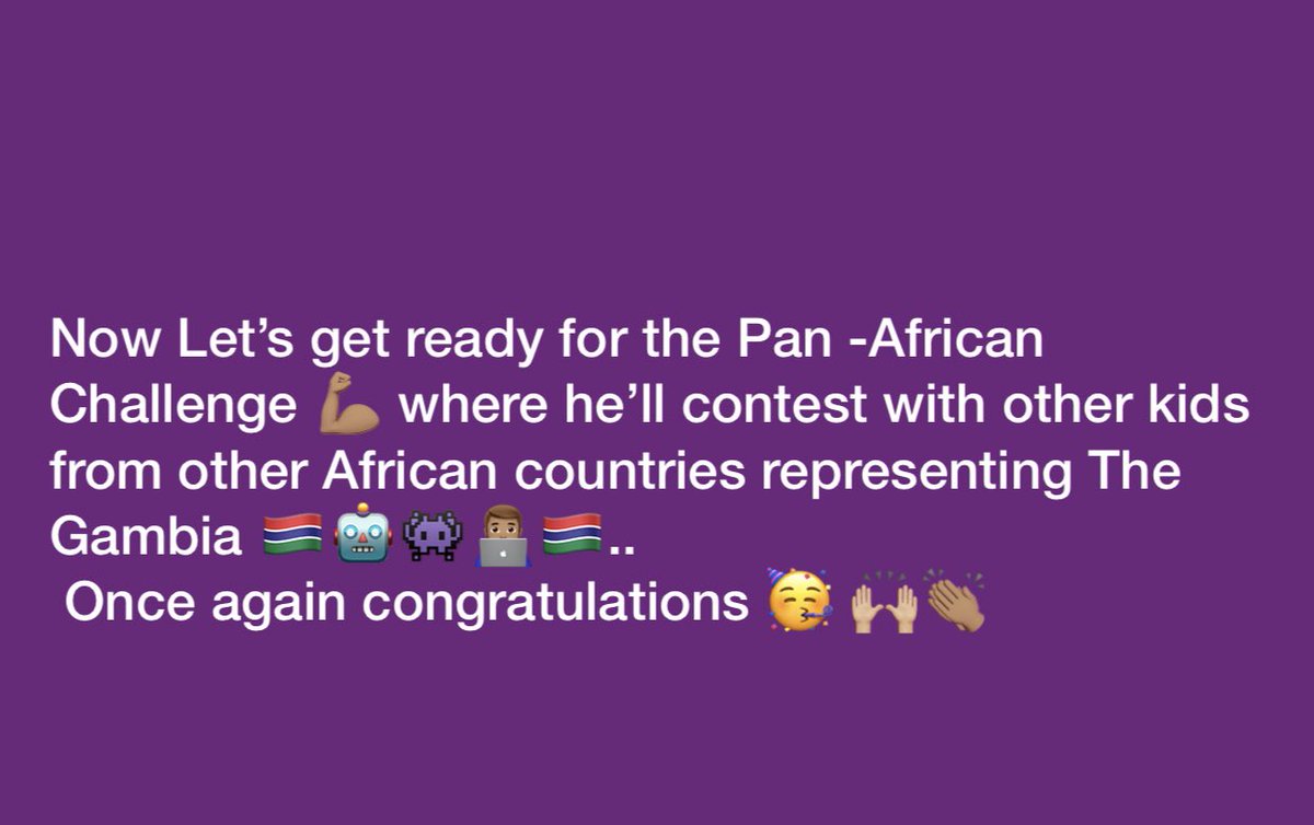 kidCodersAcadem's tweet image. #AfricanCodeChallenge #kidcoders🇬🇲