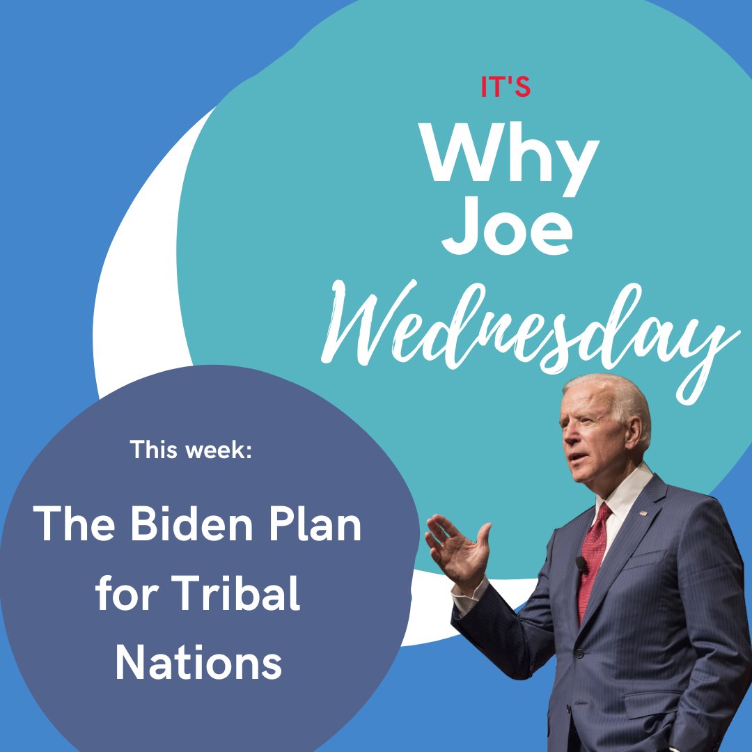 DMV_Biden's tweet photo. Monday was Indigenous Peoples Day, so for #WhyJoeWednesday we are highlighting the Biden-Harris plan for Tribal Nations. The Biden-Harris administration will respect Tribal Sovereignty and restore tribal lands.
Read more at https://t.co/vgDx9Q6mlo
#TeamJoe #BidenHarris #Vote https://t.co/SBvzDy906P