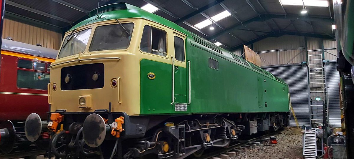 Just one from today <a href="/midnorfolkrly/">Mid-Norfolk Railway</a> with more of Tony’s graft on 47596. It’s certainly making progress and this will be our last photo until the job is done. We respectfully ask, on behalf of the Stratford 47 Group, not to publish photos of any further work please. Thanks!