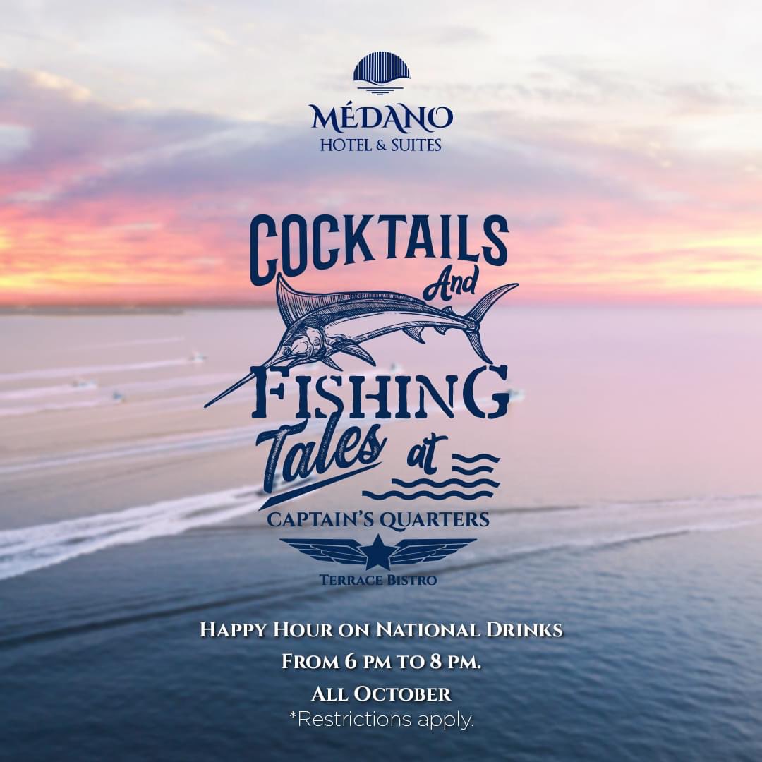 medanocabo's tweet photo. It's finally that time of the year, Cheers 🛥🌊!
𝗛𝗔𝗣𝗣𝗬 𝗛𝗢𝗨𝗥 on 𝙉𝘼𝙏𝙄𝙊𝙉𝘼𝙇 𝘿𝙍𝙄𝙉𝙆𝙎 during 𝘼𝙇𝙇 𝙊𝘾𝙏𝙊𝘽𝙀𝙍.
#MHExperiences #CaboSanLucas #SafeTravels #TripAdvisorTravelersChoice2020 #BisbeesTournaments https://t.co/lWPLKMtmzq