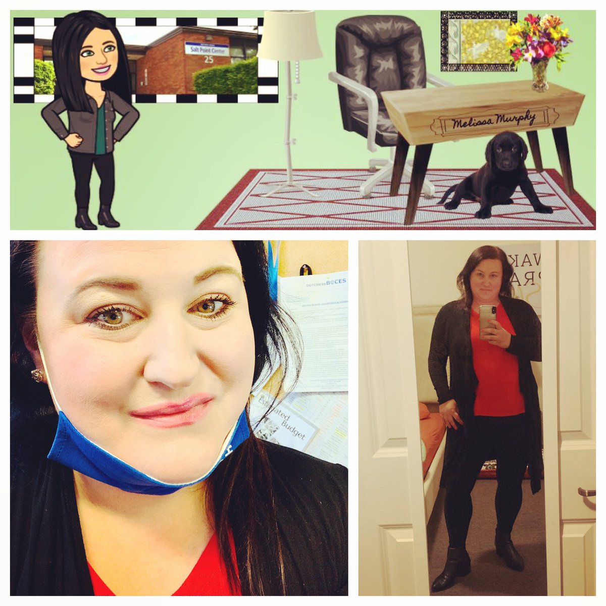 melmarmur's tweet photo. My #bitmoji 👩🏻 needs a #walkietalkie 📟 and a #mask 😷, I have a furry friend though 🐕‍🦺! @DutchessBOCES #SaltPointCenter @VictoriaCurry77 @TechAmyCarr #GoogleClassroom #Principal https://t.co/DVkzHnqzGG