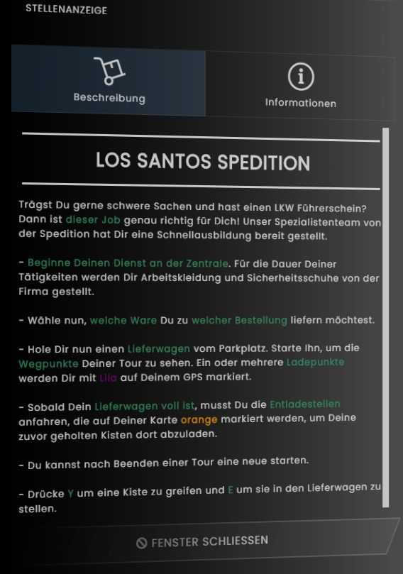 Teil 2 der Jobs/Berufe