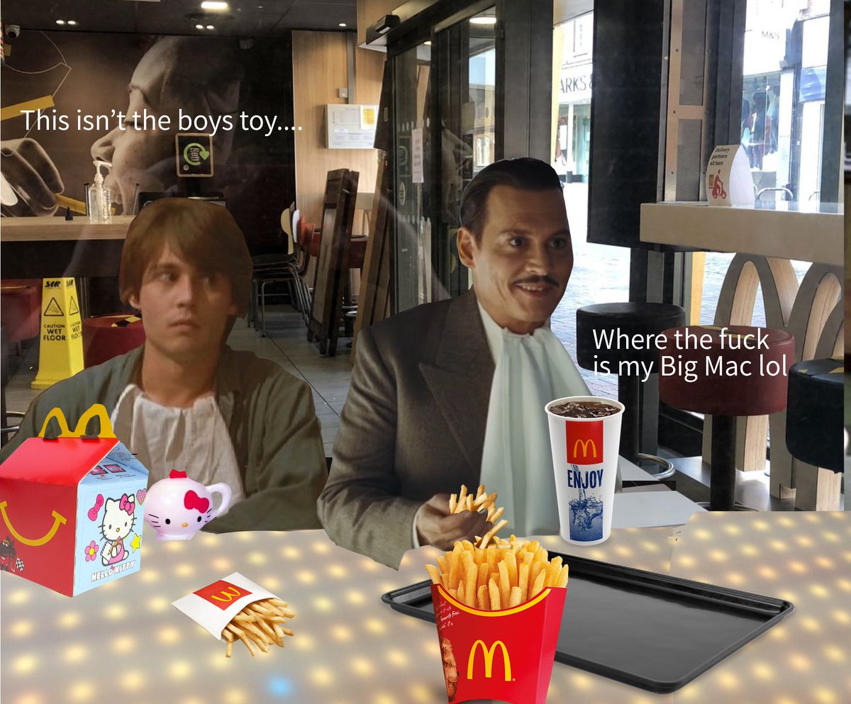 Ratchett and Axel go to McDonald’s and are disappointed  #johnnydepp