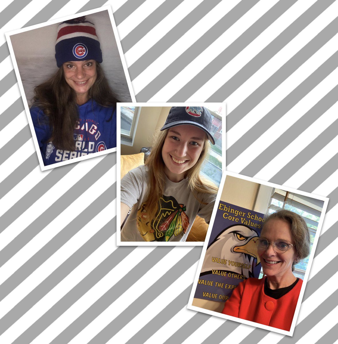 MsClark_Ebinger's tweet photo. Happy @EbingerSchool Spirit Week Day 2! The sixth grade team is showing their love for Chicago Sports with team wear and team colors! #ebingerstrong #spiritweek @katmurf4 https://t.co/x07j1woL3G