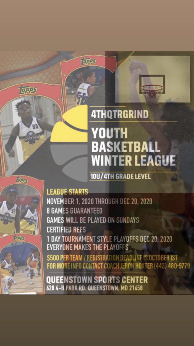 Still looking for 2 teams for my 4thQtrGrind b-ball c/o 2029/2030 @DMVeliteCEO <a href="/DMVeliteNews/">DMVelite.com</a> @Tray47ABC <a href="/GovChallenge/">Governors Challenge</a> <a href="/BigShotsNation/">BIG SH🏀TS</a> Games will be played on the Eastern Shore(md)