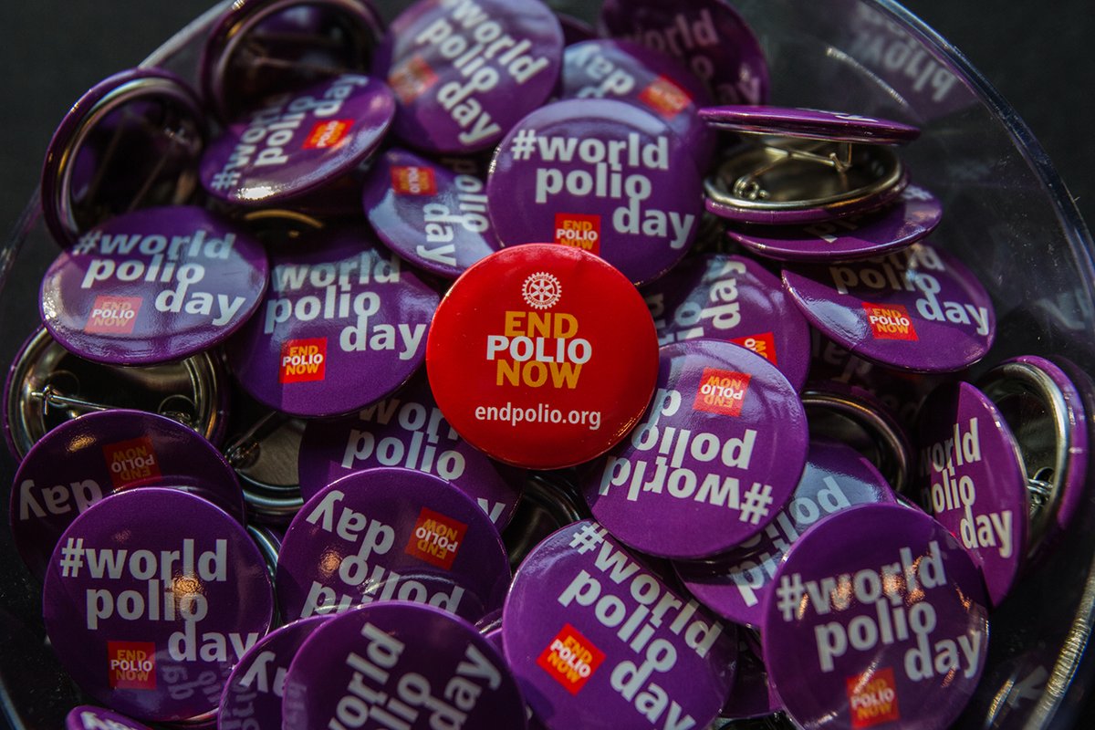 Rotary's tweet image. Host a virtual or physically distanced event to support #WorldPolioDay! Find resources to get started and register your event -&amp;gt; on.rotary.org/2RQSYPk