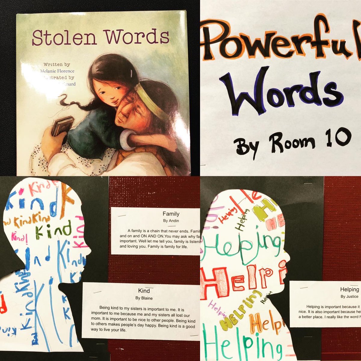 LindsayMilroy's tweet photo. Room 10 is thinking, discussing, and writing about lost languages and the power of words #lostlanguages #OrangeShirtDay #residentialschools @WinnipegSD @norquayschool1 https://t.co/Y53JpOWTrn