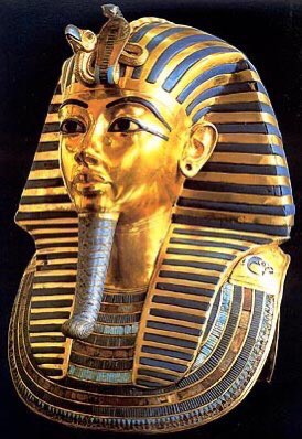 Yellow, Khenet represented eternity and immortality. It was thought that the skin of the gods was made of gold, thus many of their statues were made of gold, covered or painted with gold. Egyptians made yellow pigments like ochre and massicot. Women were painted with yellow skin.