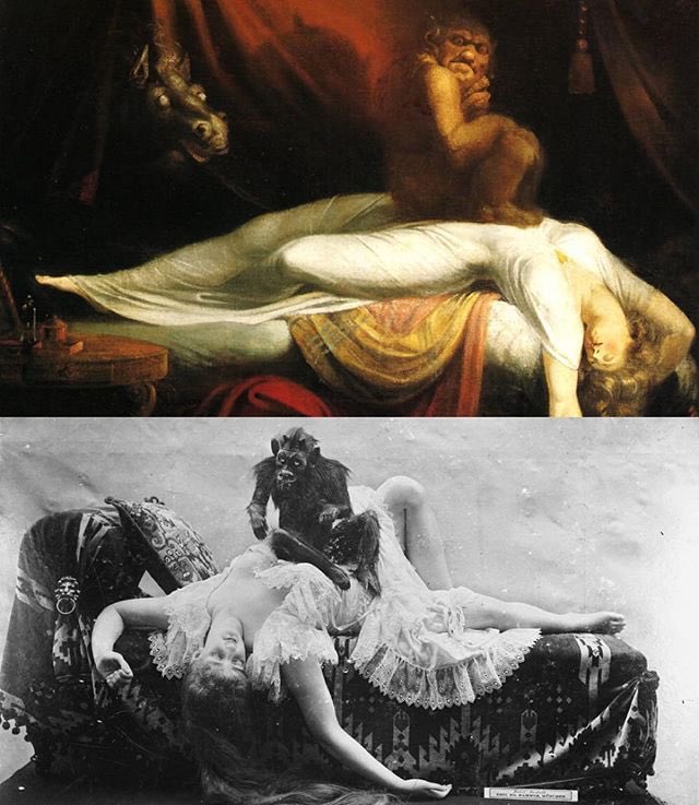 pic The Nightmare Painting Henry Fuseli emil eduard hammer 1878 1958