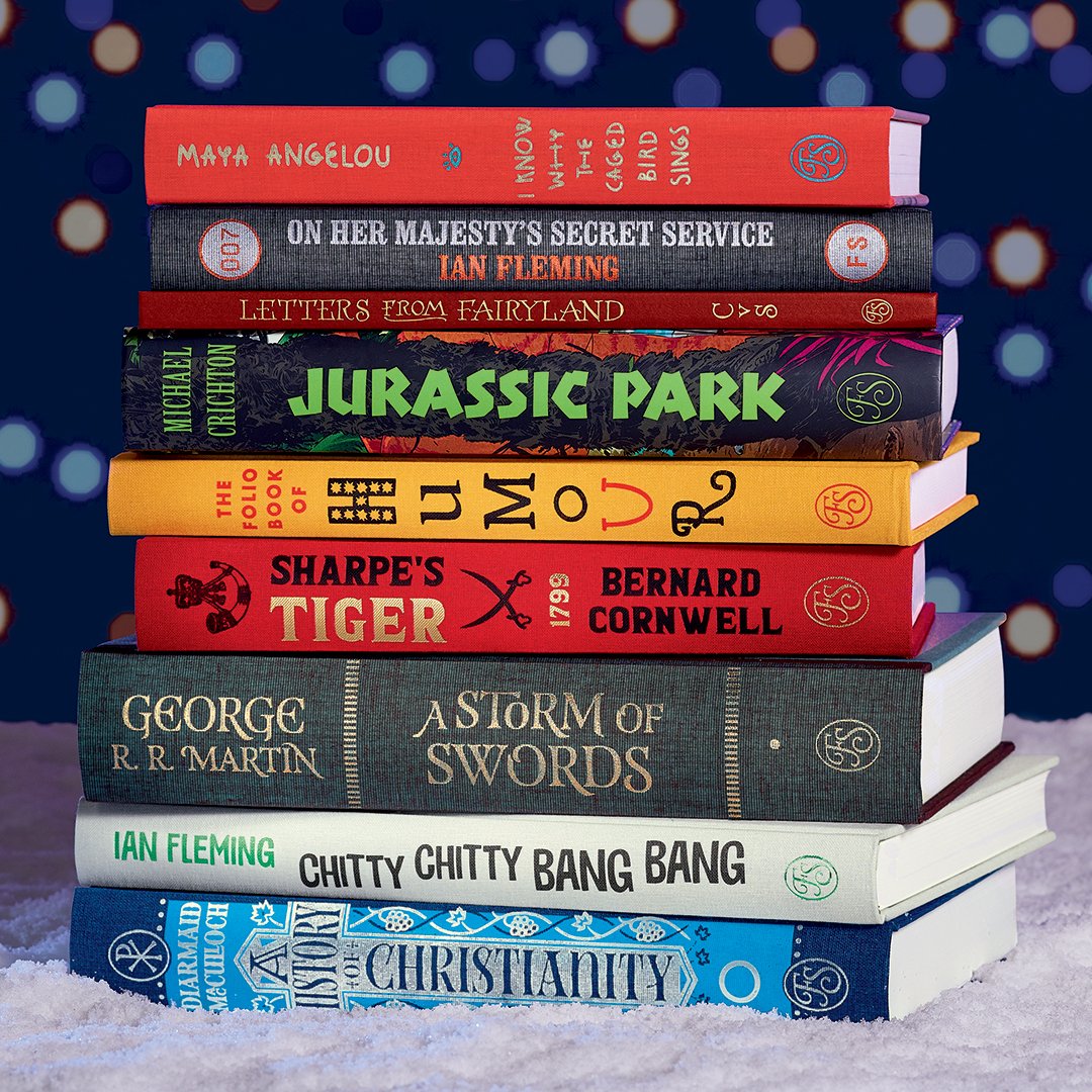 foliosociety's tweet image. It's time for the Folio Christmas Collection of 18 stunning new books! Including @GRRMspeaking's A Storm of Swords, Letters from Fairyland by Charles van Sandwyk and Diarmuid McCulloch's A History of Christianity - which editions are your favourites? foliosociety.com/new