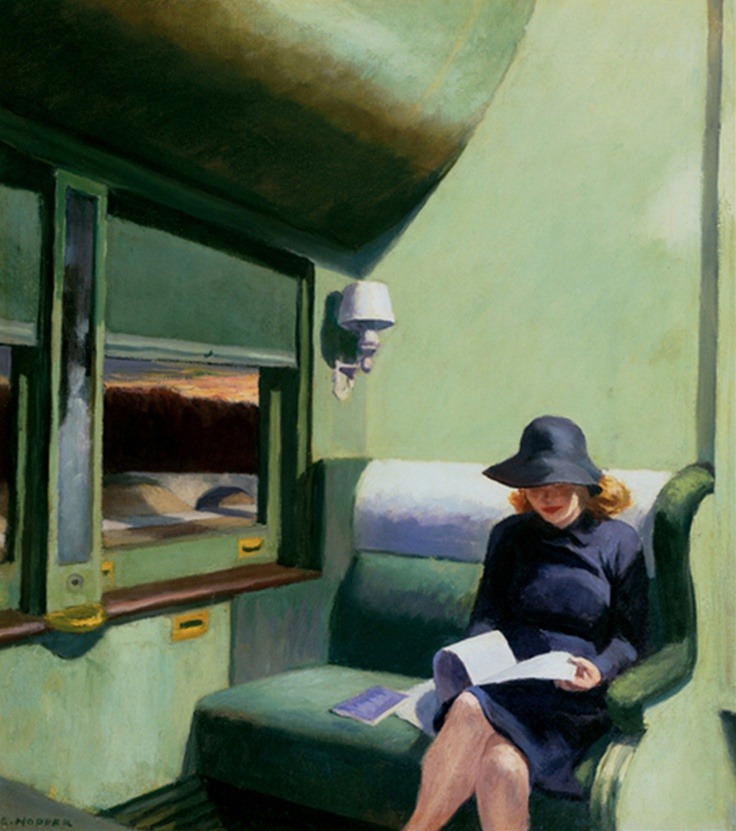 Compartment C, Car 293, 1938, Edward Hopper