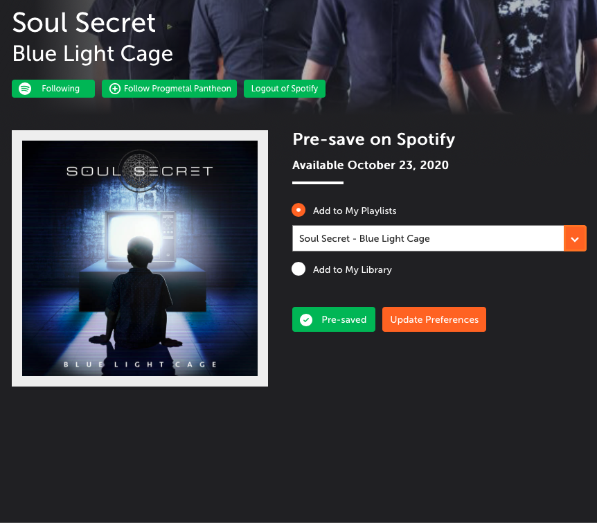 soulsecretband's tweet photo. You can pre-save our upcoming album BLUE LIGHT CAGE on your Spotify playlist using this link!
https://t.co/NLtFEICwHS
#blcalbum #progressivemetal #progmetal #NewAlbum https://t.co/Bk2DyAOXxS