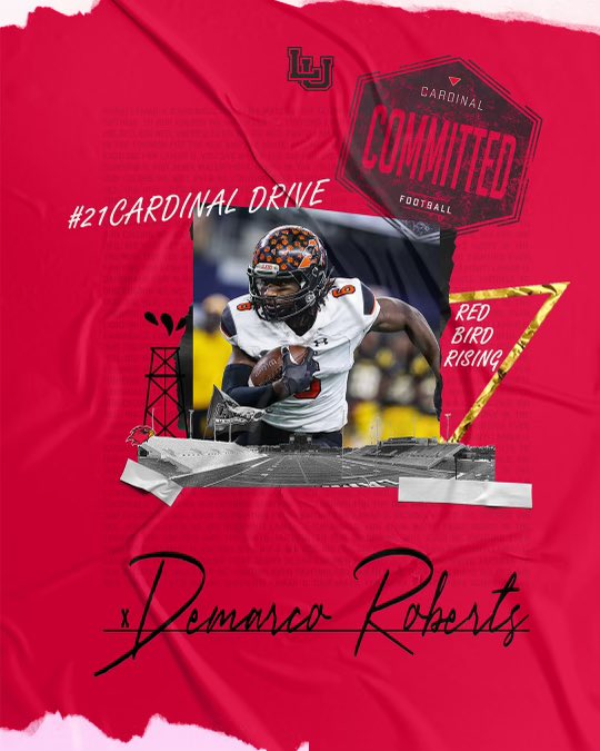 I am extremely excited to announce that I will be verbally committing to Lamar University #CardinalFootball