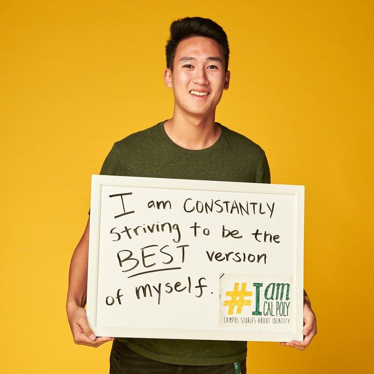 I am CONSTANTLY  striving to be the BEST version of myself.
#IamCalPoly #CalPolyProud