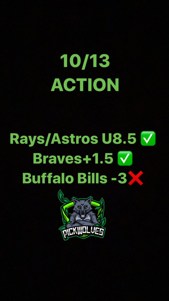 PickWolves's tweet image. Two out of three.