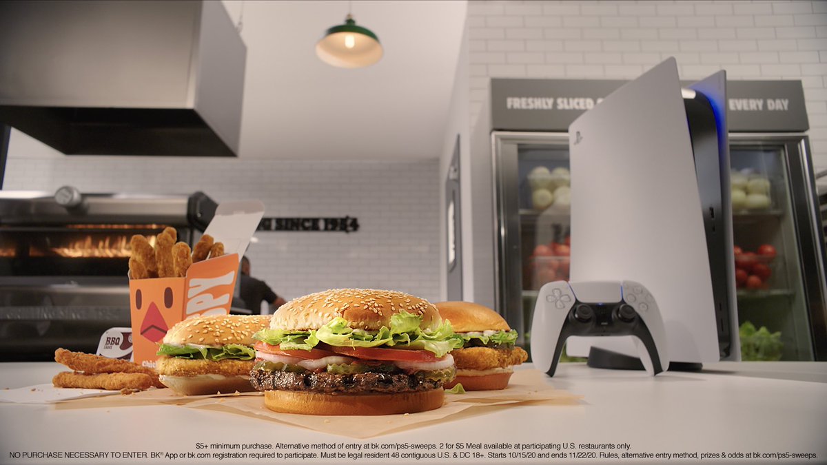 Ivan28807705's tweet image. Burger King and PlayStation have teamed up for a BK Scratch to Win promotion that could win you a #PS5 #PlayStation5 #BurguerKing