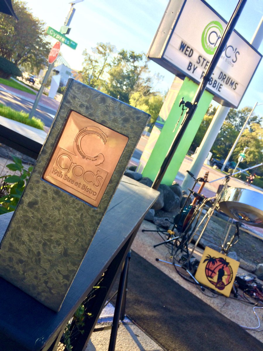 Patio seating with Steel Drums happening tonight and every Wednesday. Safe outdoor dining. Delicious dinner and appetizers. Happy Hour. Beautiful weather. Ride your bike!