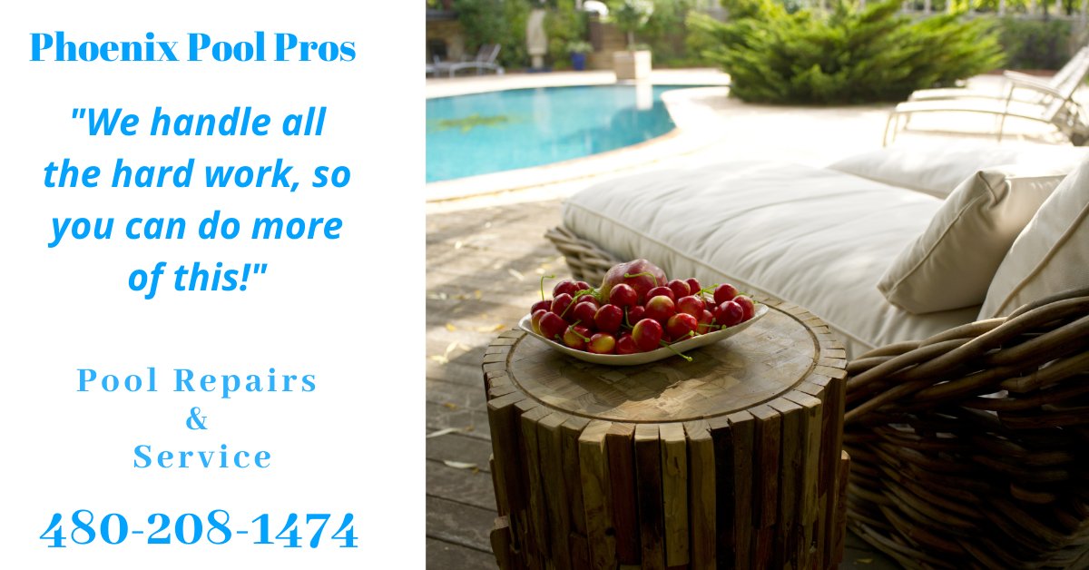 "We handle all the hard work, so you can do more of this!" 
Phoenix Pool Pros

Specializing in Exceptional Pool Care and Expert Repairs Since 1996. 

Call us today 480-208-1474

#Relax 
#PoolRepairsGlendaleAZ 
#poolside