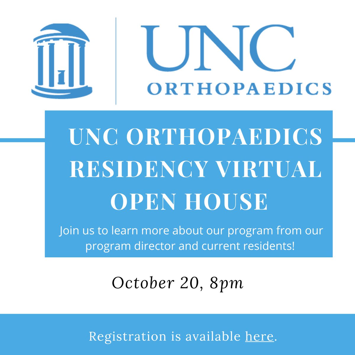 UNC Orthopaedics Residency Program tweet media