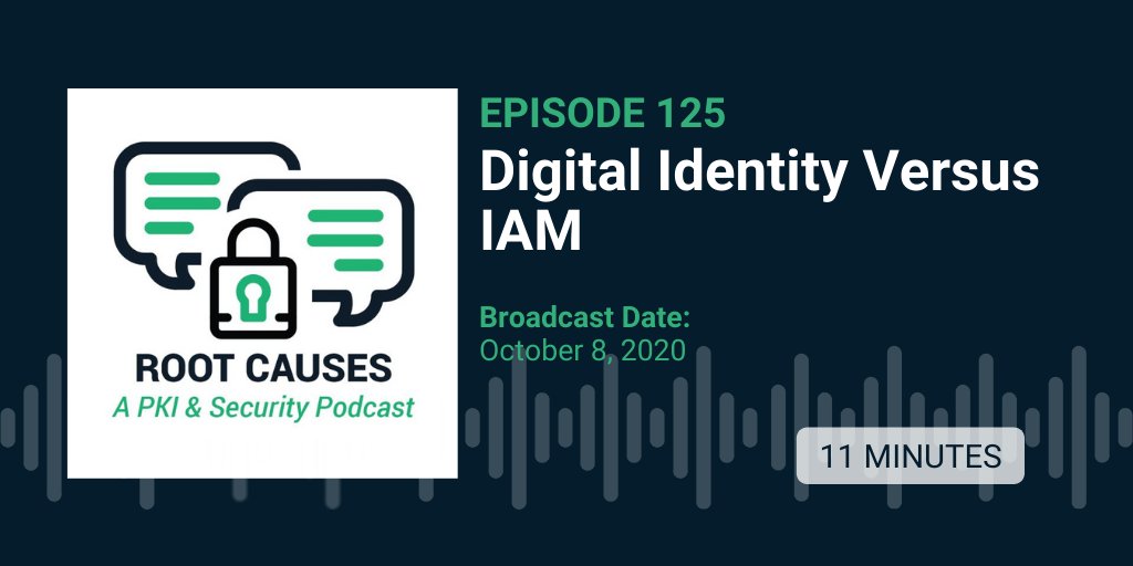 Episode 125: Digital Identity Versus IAM | Our #podcast hosts explain the difference between digital identity certificates and IAM platforms and how they fit in together. sectigo.com/resource-libra…